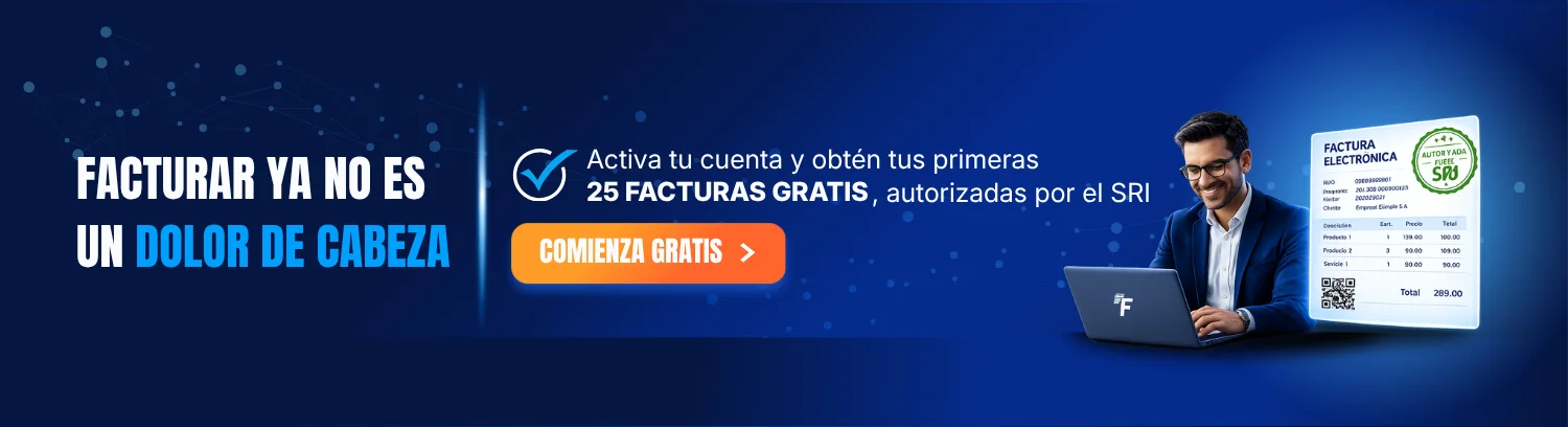 Factuplan — Facturar ya no es un dolor de cabeza. Activa tu cuenta y obtén tus primeras 25 facturas gratis, autorizadas por el SRI.